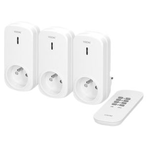 Set 3 prize wireless VIRONE RS-3(GS), 230V, 1000W, schuko, IP20, telecomanda, alb
