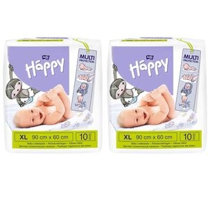 Aleze cearceaf absorbant HAPPY, 90x60 cm, 20 buc 