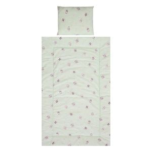 Set lenjerie pat 3 piese Lorelli, bumbac ranforce, Cosy, Friends Green
