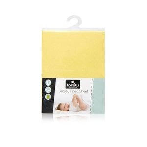 Cearsaf pat jersey Lorelli, 60 x 120 cm, Yellow