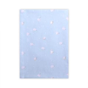 Cearceaf bumbac ranforce Lorelli, 100 x 150 cm, Train Blue