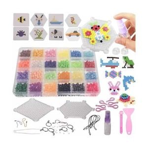 Set creativ Kruzzel, Margele de apa, 2800 buc, Cu accesorii, Lipire prin stropire cu apa