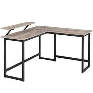 Birou Vasagle, B-0293, Gri, 140x130x92.2 cm