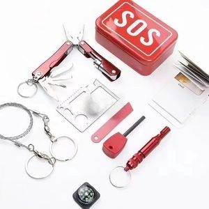 Kit de supravietuire eMazing, echipament multifunctional de calitate, pregatit pentru camping si drumetii