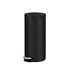 Cos de gunoi cu pedala EKO, Serene, 30 litri, 1 compartiment, negru mat