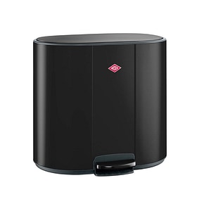 Cos de gunoi WESCO, Multi Collector 2, cu pedala, 25+25 litri, 2 compartimente, negru mat
