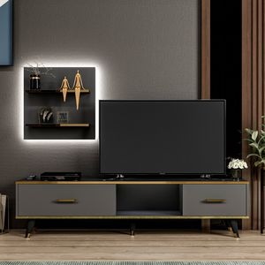 Comoda CC-0026, Gri, 180x35x43 cm