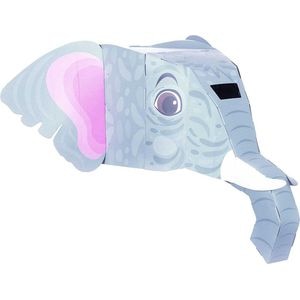 Masca Fiesta Crafts, 3D Elefant, Dimensiuni 16 x 28 cm