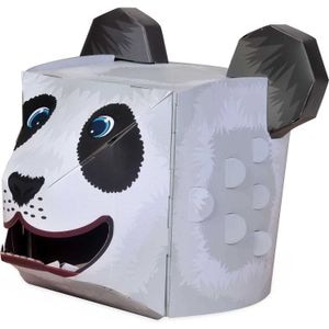 Masca Fiesta Crafts, 3D Panda, Dimensiuni 16 x 28 cm