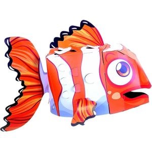 Masca Fiesta Crafts, 3D Peste Clovn, Dimensiuni 16 x 28 cm