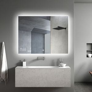 Oglinda Smart tip panou radiant, cu lumina LED 12W, incalzire 260W