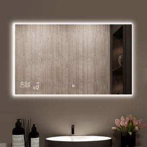 Oglinda Smart tip panou radiant, cu lumina LED 13W, incalzire 360W