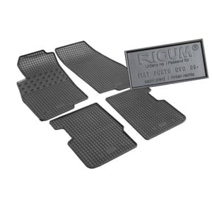 Set covorase auto Rigum, pentru Fiat Punto Evo 2009-2018, 4 bucati, Negru