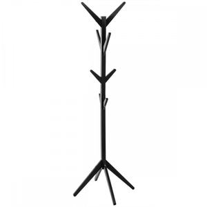 Cuier haine Haga, lemn, 62 x 62 x H173 cm, negru
