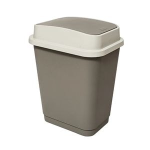 Cos gunoi Uvelse, 25 litri, 47.5 x 38 x H 28 cm, plastic, bej