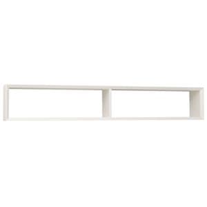 Etajera "Slatted", culoare alb murdar P039, vopsit, 25x20x150 cm