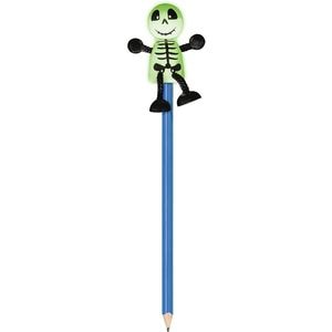 Creion Fiesta Crafts, Cu figurina Schelet, Material lemn