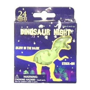 Set stickere Bambinice, Dinozauri T-Rex, 24 piese, Fosforescente 
