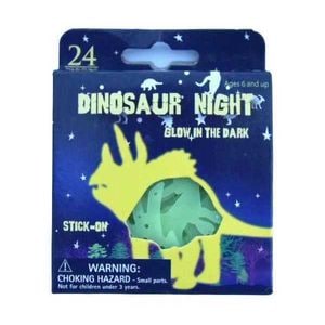 Set stickere Bambinice, Dinozauri Triceraptos, 24 piese, Fosforescente 
