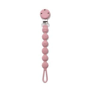 Lant din silicon pentru suzeta Lorelli, 0 luni+, Pink