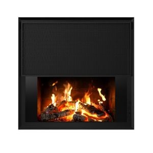 Panou radiant cu aspect semineu si proiectie flacara LCD, design modern, 1700W