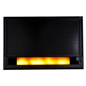 Panou radiant cu aspect semineu si proiectie flacara LED, design modern, 1700W