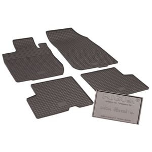 Set covorase auto Rigum, pentru Dacia Duster 2013-2017, 4 bucati, Negru
