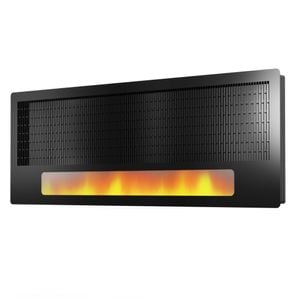 Panou radiant proiectie flacara LED, termostat, design modern, 2100W