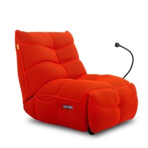 Fotoliu cu recliner Dream, stofa, 102 x 90 x 90 cm, rosu