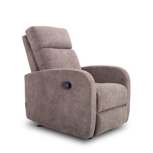 Fotoliu cu recliner Relax, stofa, 75 x 80 x 100 cm, maro taupe