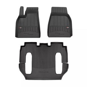 Set covorase auto Frogum 3D, pentru Tesla Model X 2016-prezent, 3 bucati, Negru