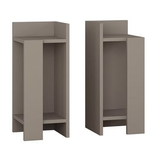 Noptiera Pako World N-0005, PAL, 27 x 25 x 60 cm, 2 bucati, maro
