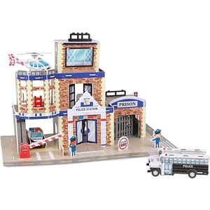Puzzle 3D Fiesta Crafts, Statie de politie, 89 piese