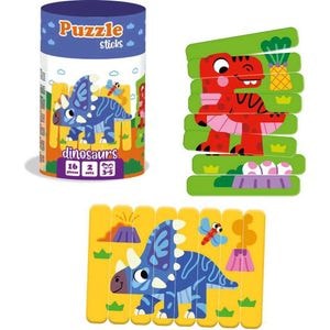 Puzzle Roter Kafer, Dinozauri, Din betisoare, 16 piese