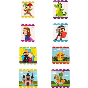 Puzzle Fiesta Crafts, Castel, Din betisoare, 16 piese