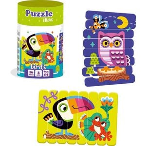 Puzzle Roter Kafer, Pasari, Din betisoare, 16 piese