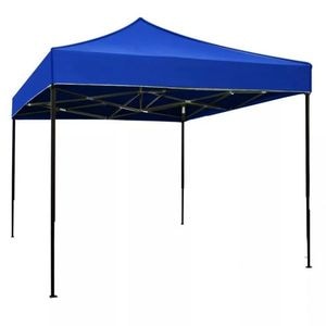Cort pliabil eMazing, cadru metalic, pentru evenimente, dimensiune 2x3 m, albastru