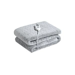 Patura electrica Deluxe eMazing, 152 x 127 cm, 100 W, 6 trepte temperatura, Gri