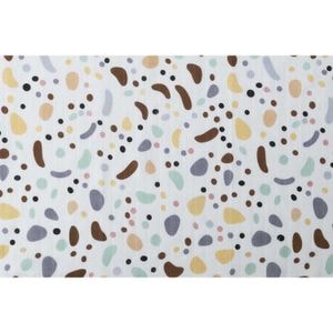 Set 3 scutece Infantilo, Buline, Din muselina, Dimensiuni 70 x 80 cm, Bej/Eucalipt