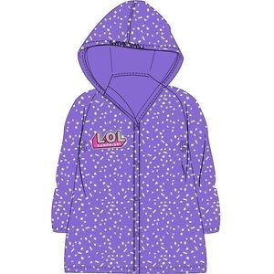 Pelerina de ploaie Eplusm, LOL, Cu gluga, PVC, Marime 104/110, Mov