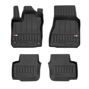 Set covorase auto Frogum 3D, pentru Smart ForFour 2014-prezent, 4 bucati, Negru