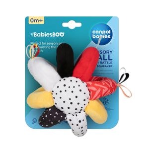 Minge senzoriala Canpol Babies, Babiesboo cu Zdranganit si Scartait, multicolora 