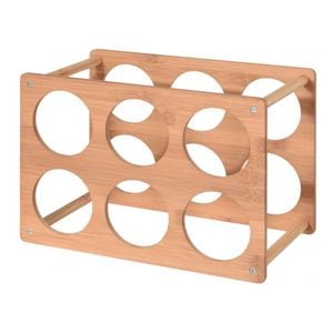 Suport pentru 6 sticle Egony, bambus, 35x24x18.5 cm
