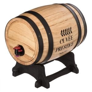 Butoi vin SG, cu robinet, lemn, 5.5 litri