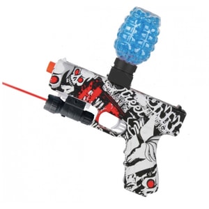 Pistol AliBibi, Electric, Cu apa si bomba cu cristale, 6 ani+