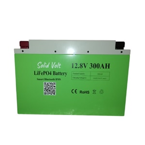 Acumulator Solid Volt, 12V 300Ah litiu LifePO4 ,  Bluetooth si display pe baterie, peste 6000 cicluri descarcare, celule CATL