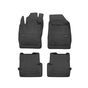 Set covorase auto Frogum 3D, pentru Fiat 500X 2014-prezent, 4 bucati, Negru