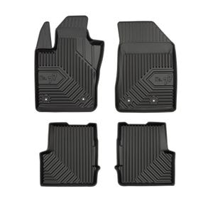 Set covorase auto Frogum 77, pentru Fiat 500X 2014-prezent, 4 bucati, Negru