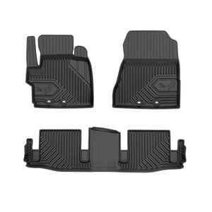Set covorase auto Frogum 77, pentru Toyota IQ 2008-2016, 3 bucati, Negru