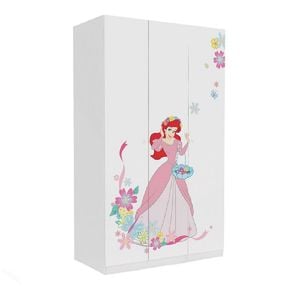 Sifonier copii Ariel, 3 usi ,120x52x190 cm, Roz